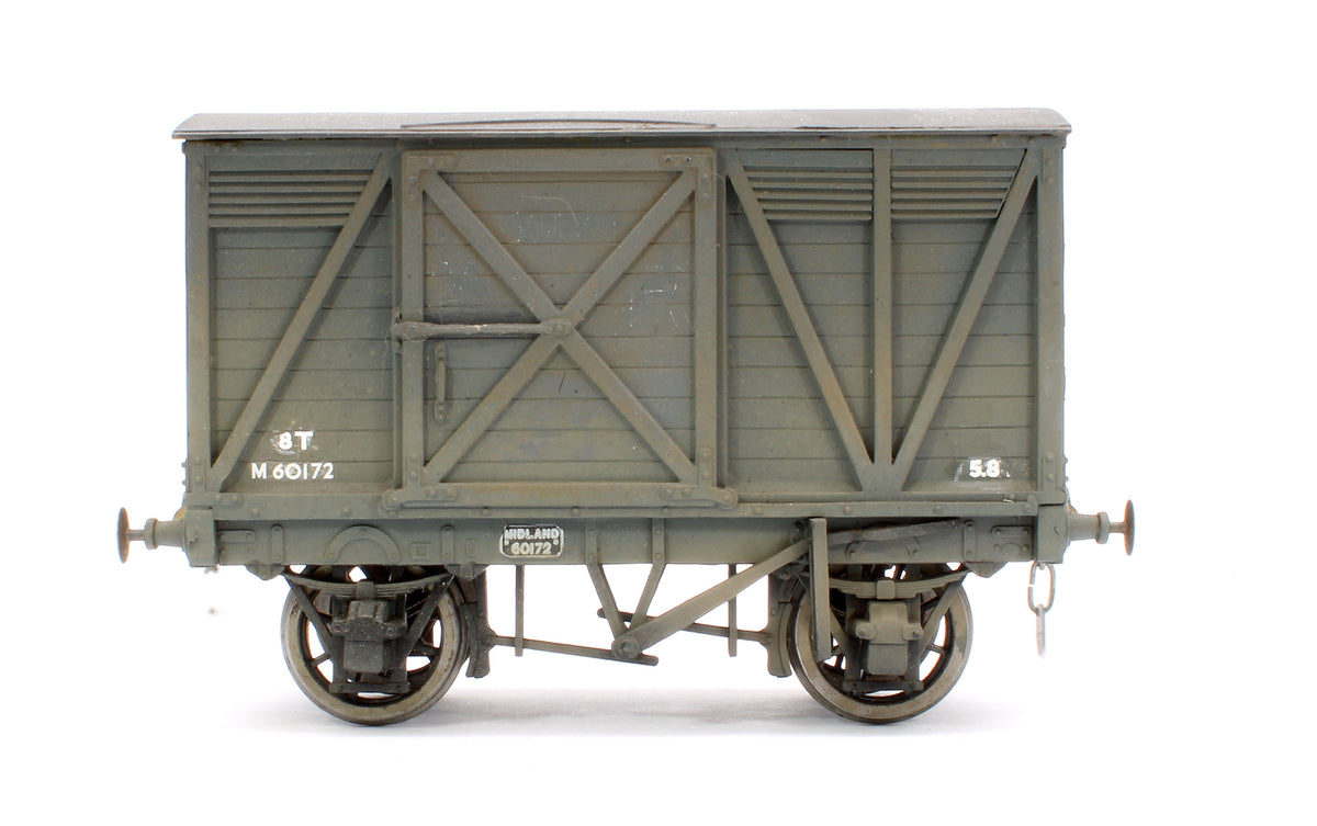 Pre-Owned Kit Built BR Grey 8T Fruit Van No.M60172 - Weathered