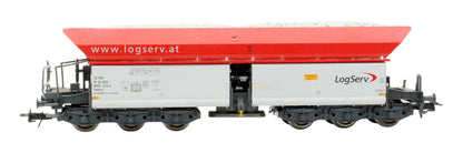 Pre-Owned 67154 Faalns 'Logserv' Grey 3-Piece Self-Unloading Hopper Wagon Set