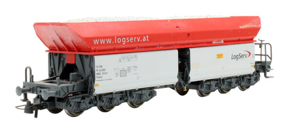 Pre-Owned 67154 Faalns 'Logserv' Grey 3-Piece Self-Unloading Hopper Wagon Set