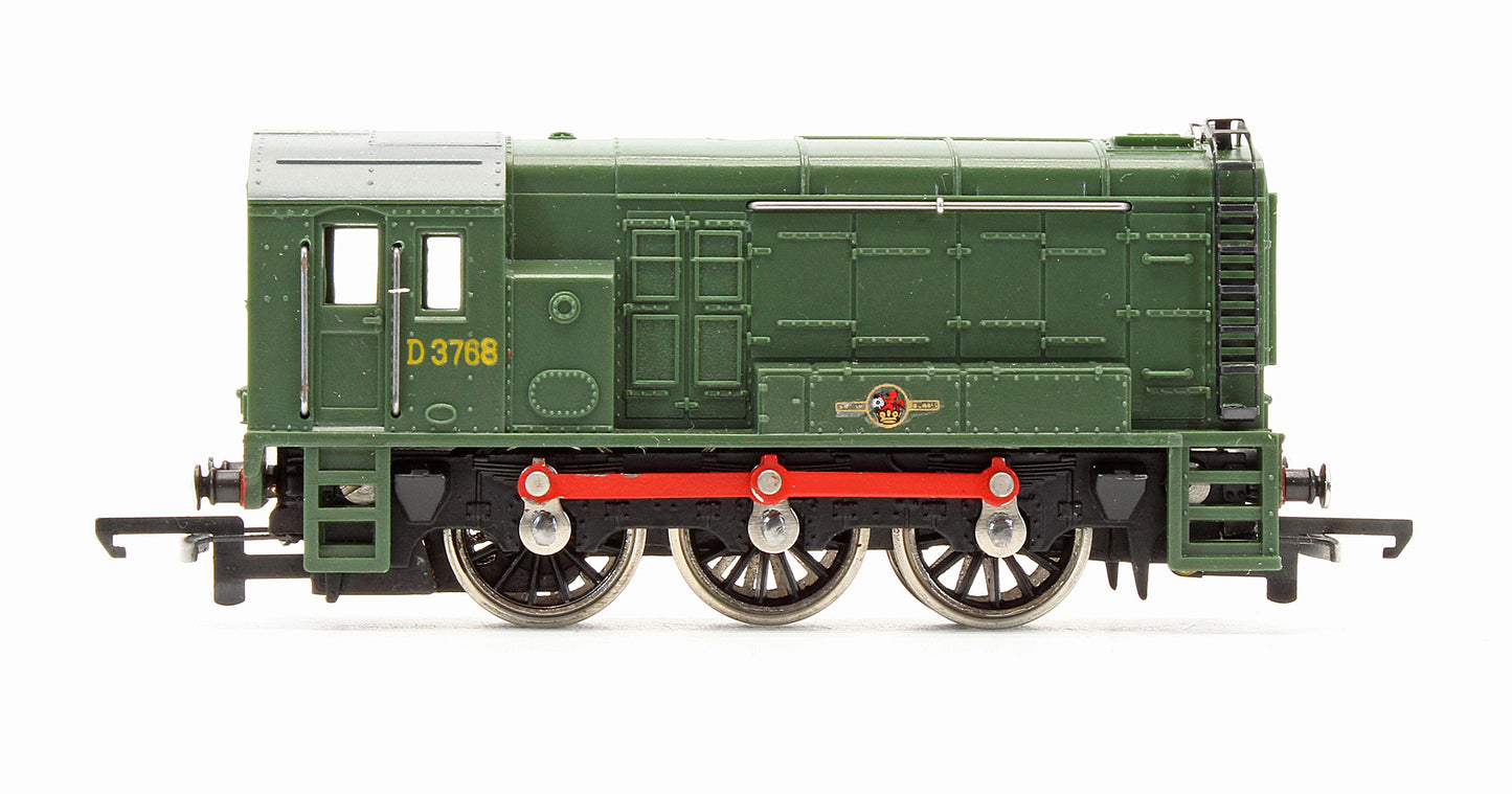 Pre-Owned BR Green Class 08 'D3768' Diesel Locomotive - Non Powered