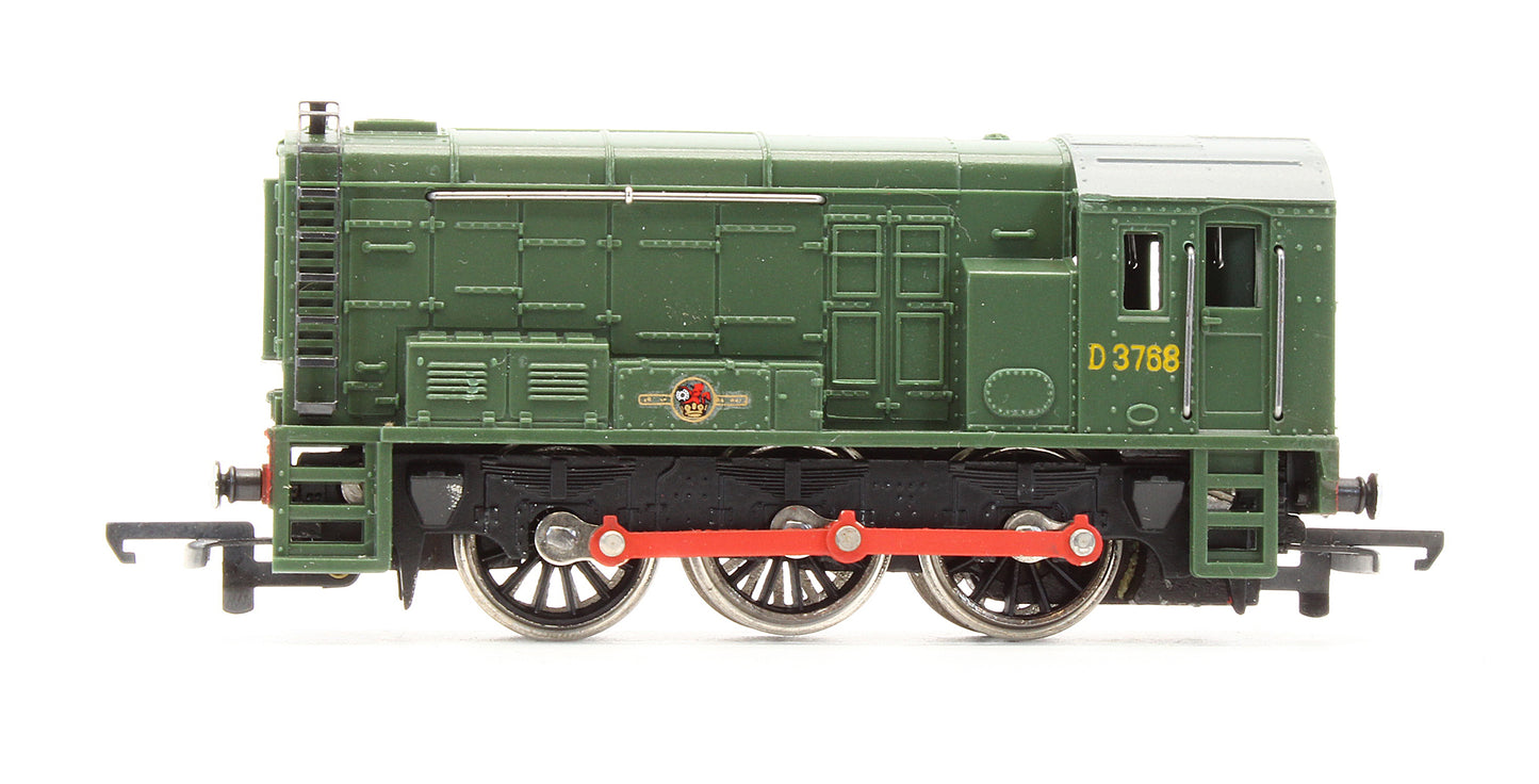 Pre-Owned BR Green Class 08 'D3768' Diesel Locomotive - Non Powered