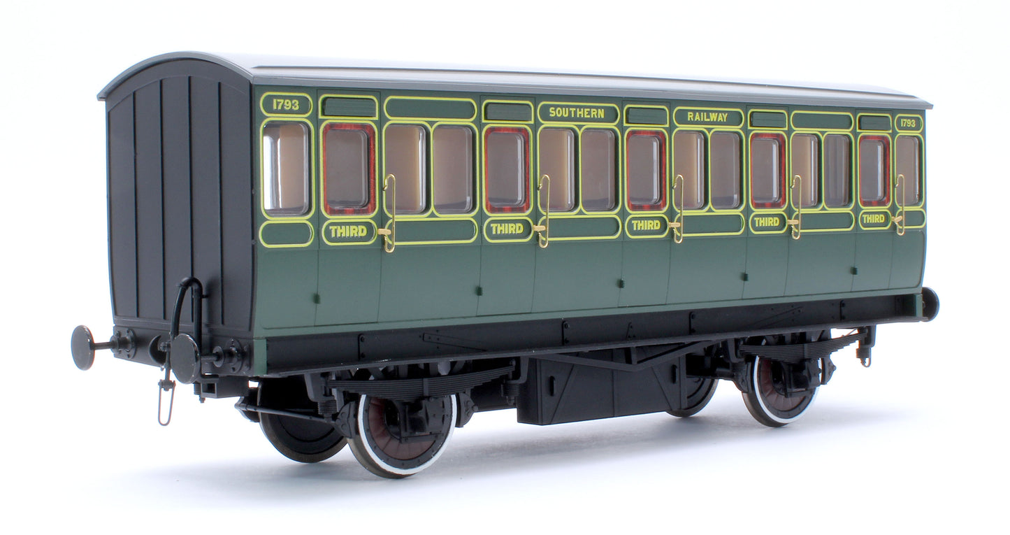 Stroudley 4 Wheel Electrically Lit All 3rd Southern Lined Green 1793