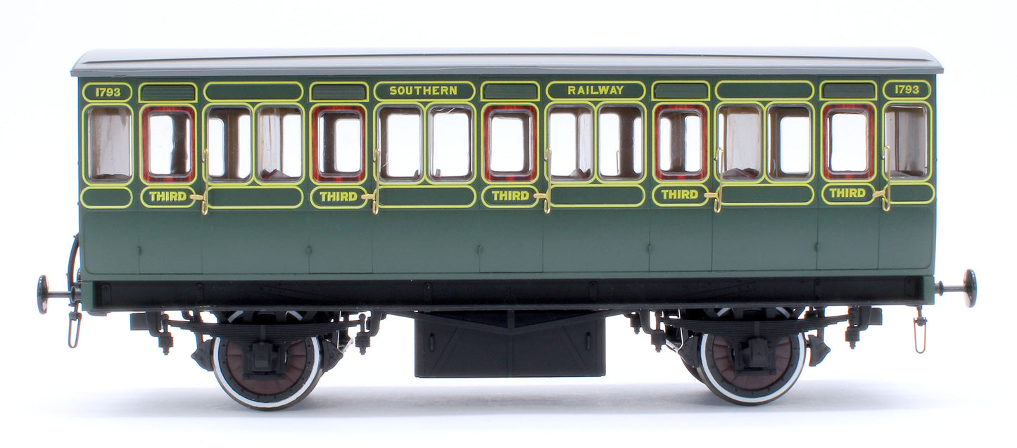 Stroudley 4 Wheel Electrically Lit All 3rd Southern Lined Green 1793