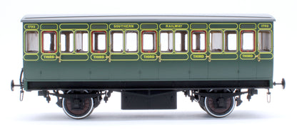 Stroudley 4 Wheel Electrically Lit All 3rd Southern Lined Green 1793 - DCC & Light Bar Fitted