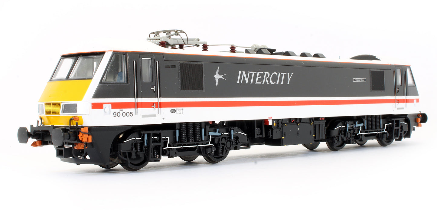 Pre-Owned 32-610 Class 90 90005 ‘Financial Times’ BR Intercity Swallow Electric Locomotive