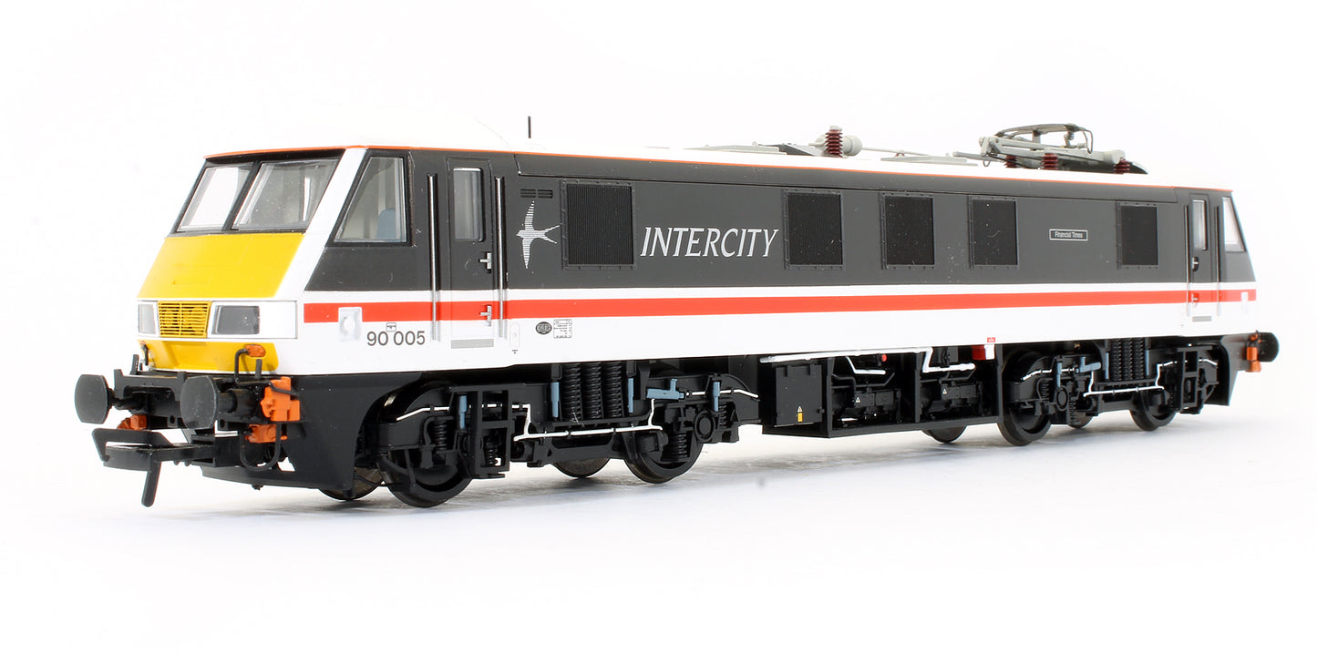 Pre-Owned 32-610 Class 90 90005 ‘Financial Times’ BR Intercity Swallow Electric Locomotive