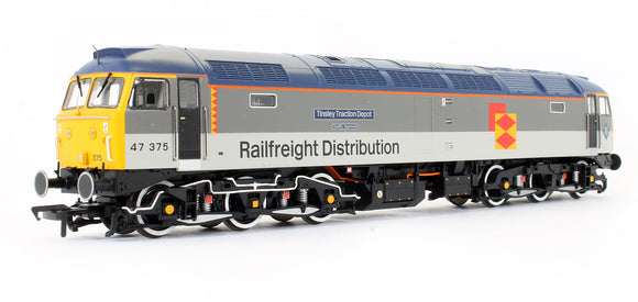 Pre-Owned Class 47/3 47375 'Tinsley Traction Depot' BR RF Distribution European Diesel Locomotive - DCC Sound