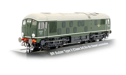 Pre-Owned BR Green Class 24 'D5017' Diesel Locomotive - DCC Sound