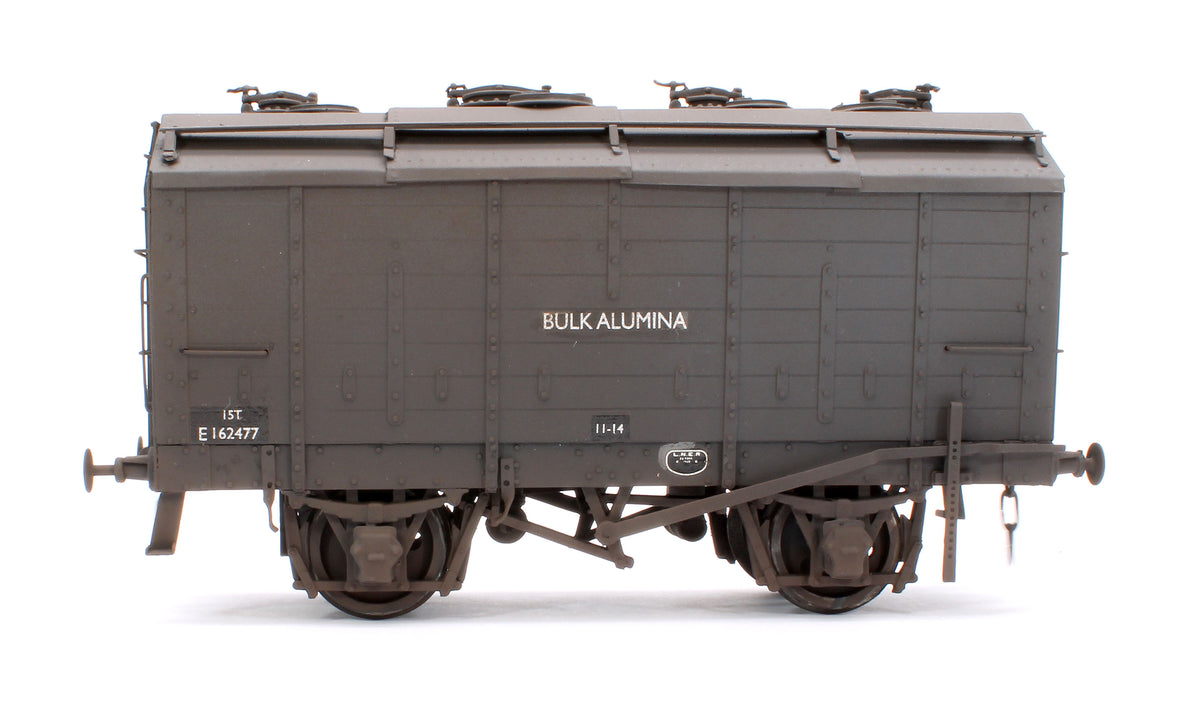 Pre-Owned Kit Built BR Black 15T Bulk Alumina Wagon No.E162477 - Weathered