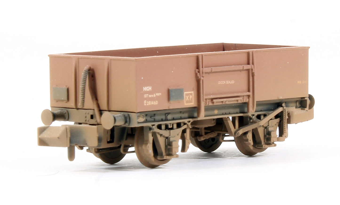 Pre-Owned 377-965 Set Of 3 BR Bauxite (Late) 13T High Sided Open Wagons (Weathered)