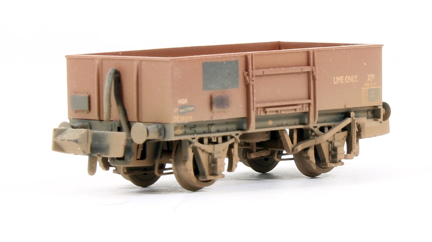 Pre-Owned 377-965 Set Of 3 BR Bauxite (Late) 13T High Sided Open Wagons (Weathered)