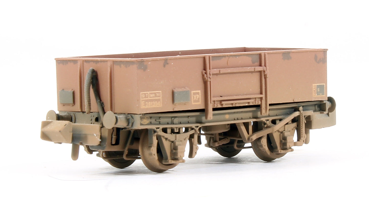 Pre-Owned 377-965 Set Of 3 BR Bauxite (Late) 13T High Sided Open Wagons (Weathered)