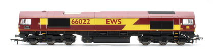 R30532TXS RailRoad Class 66 EWS 66022 'Lafarge Charnwood' Diesel Locomotive - DCC Sound