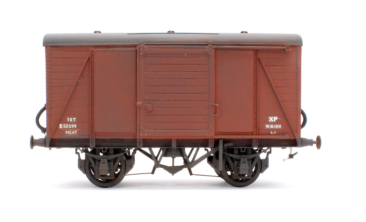 Pre-Owned Kit Built BR Bauxite 10T Mica Meat Van No.S50599 - Weathered