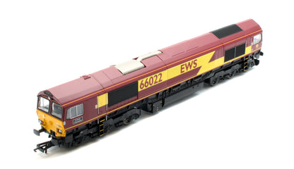 R30532TXS RailRoad Class 66 EWS 66022 'Lafarge Charnwood' Diesel Locomotive - DCC Sound
