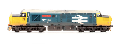 Pre-Owned 32-775X Class 37/0 37114 'Dunrobin Castle' BR Blue Large Logo Diesel Locomotive - Weathered - DCC Sound