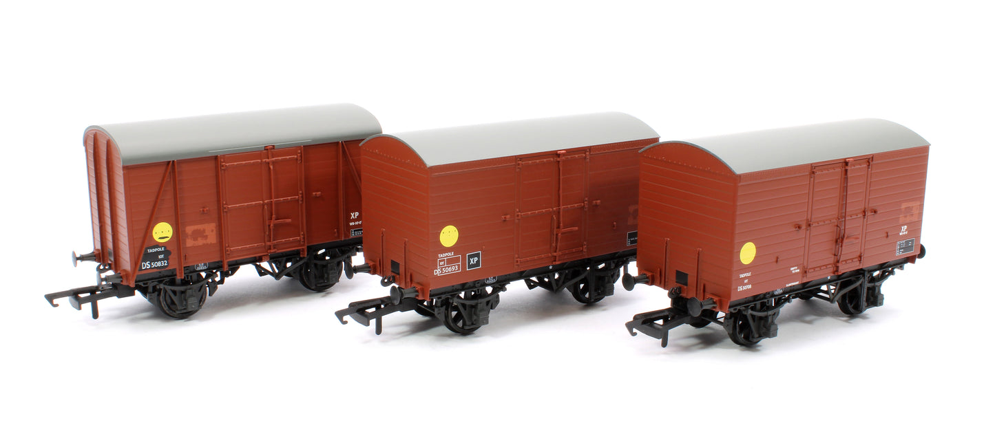 SR Tadpole Mixed ex-1478/1479 Banana Van - British Railways Departmental - Triple Pack