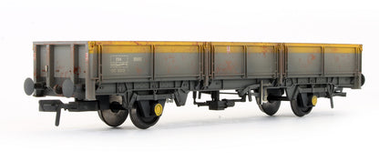 Pre-Owned ZDA Bass Dropside Open Wagon BR Grey & Yellow - Weathered