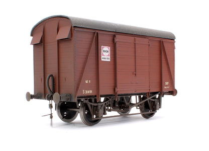 Pre-Owned Kit Built BR Bauxite 12T Goods Van No.S31491 - Weathered