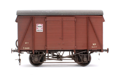 Pre-Owned Kit Built BR Bauxite 12T Goods Van No.S31491 - Weathered