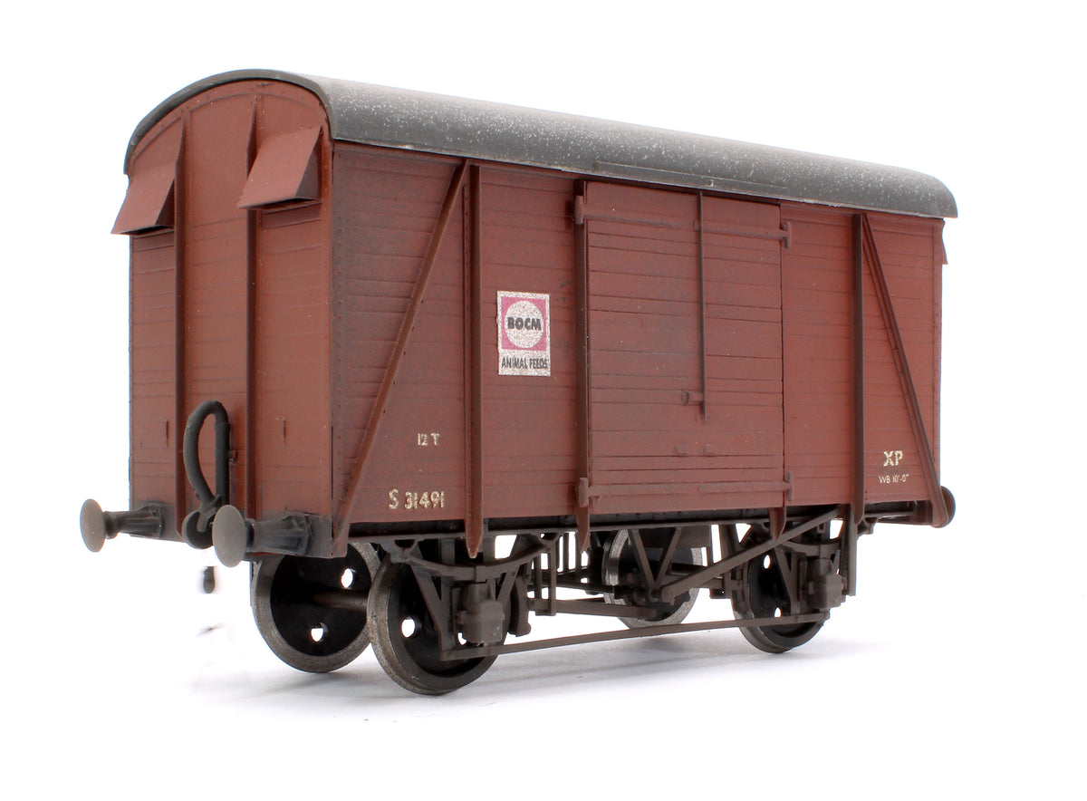 Pre-Owned Kit Built BR Bauxite 12T Goods Van No.S31491 - Weathered