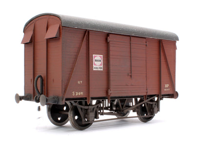 Pre-Owned Kit Built BR Bauxite 12T Goods Van No.S31491 - Weathered