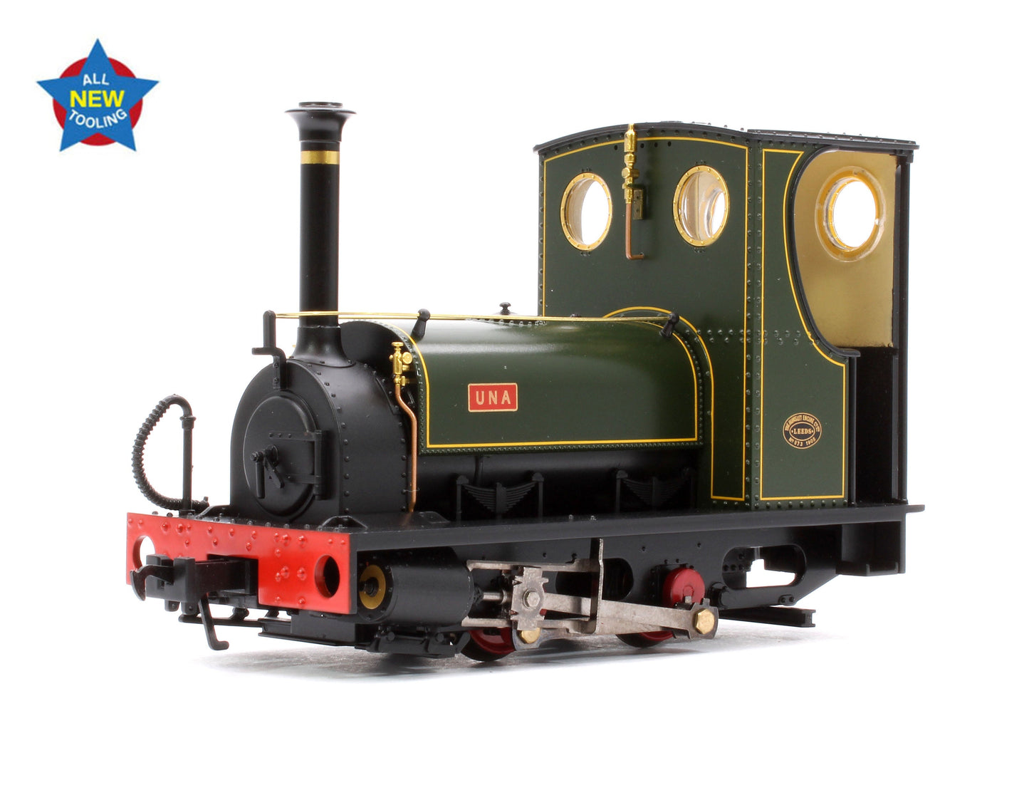 Pre-Owned Quarry Hunslet 0-4-0ST 'Una' Lined Green Steam Locomotive - DCC Sound