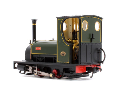 Pre-Owned Quarry Hunslet 0-4-0ST 'Una' Lined Green Steam Locomotive - DCC Sound