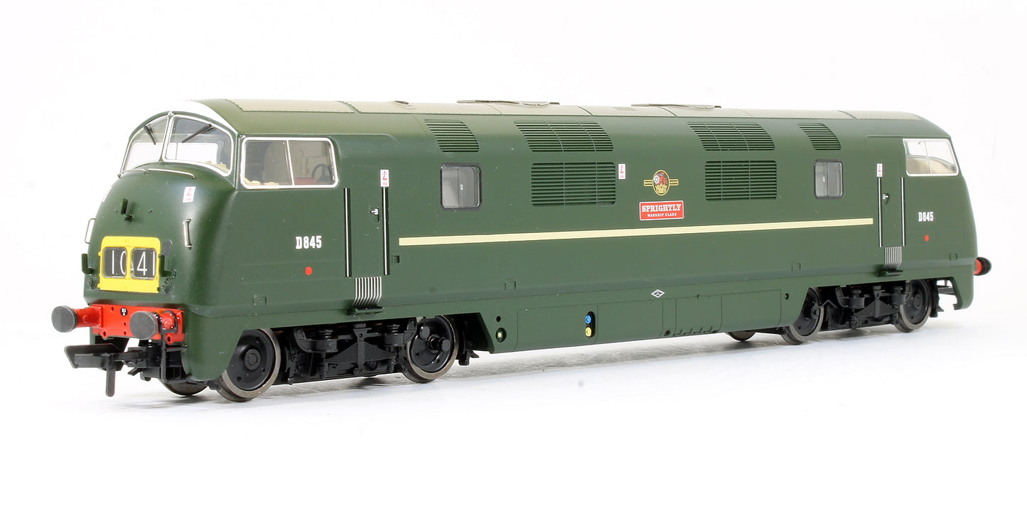 Pre-Owned Class 43 Warship D845 'Sprightly' BR Green Diesel Locomotive (Exclusive Edition) - DCC Fitted