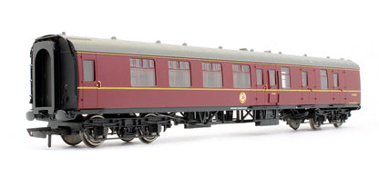 Pre-Owned BR Maroon MK1 Corridor Brake 2nd Class Coach M34672 (With Lights)