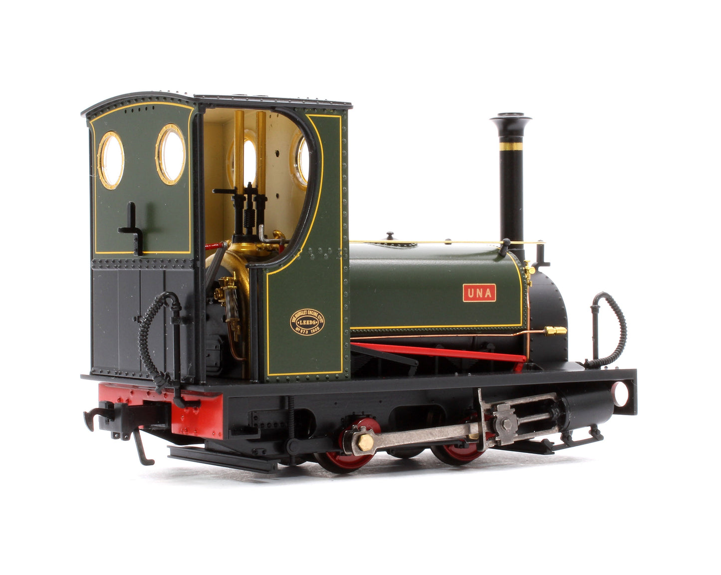 71-028 Pre-Owned Quarry Hunslet 0-4-0ST 'Una' Lined Green Steam Locomotive