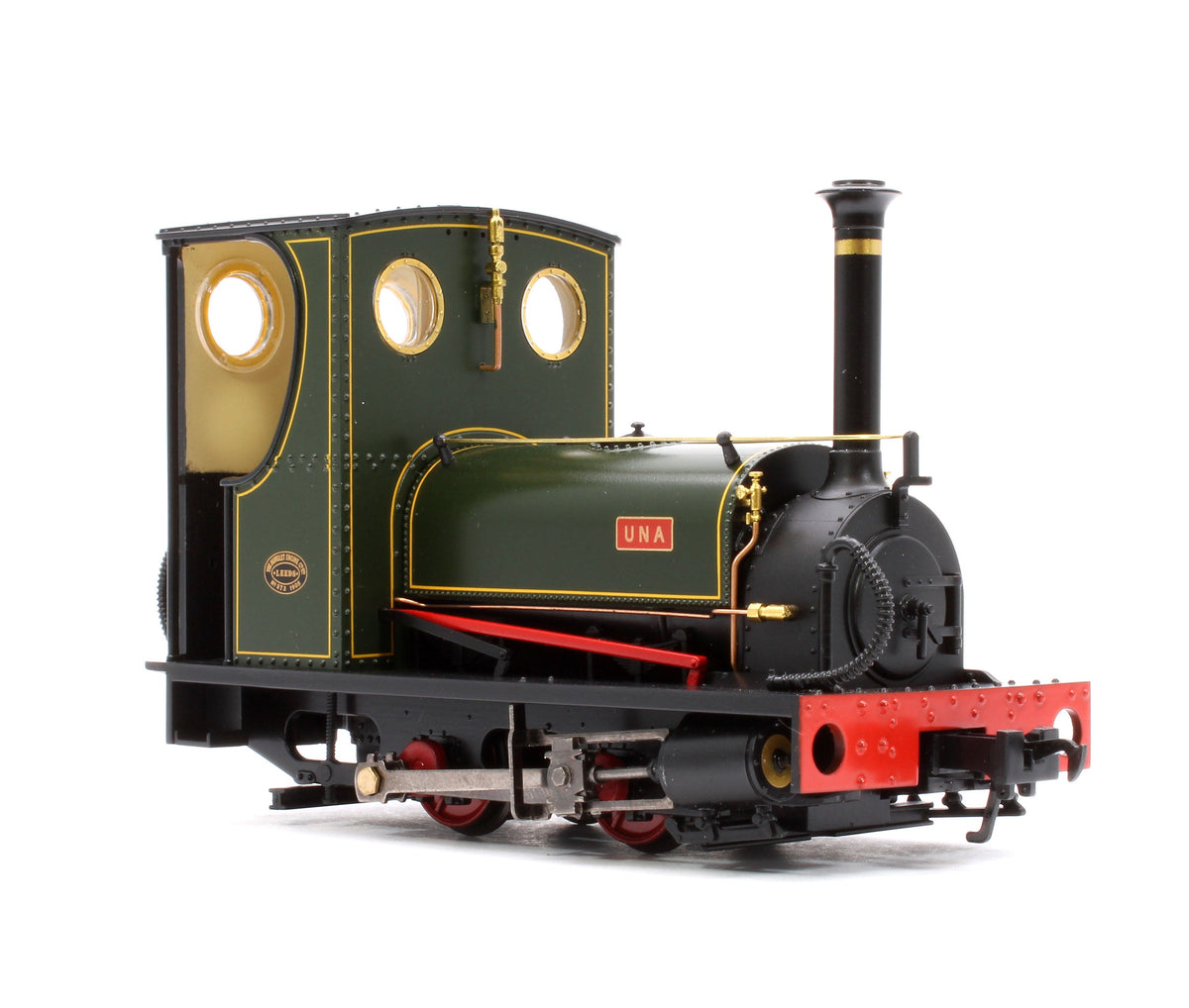 71-028 Pre-Owned Quarry Hunslet 0-4-0ST 'Una' Lined Green Steam Locomotive