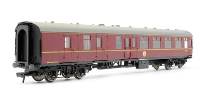 Pre-Owned BR Maroon MK1 Corridor Brake 2nd Class Coach M34672 (With Lights)