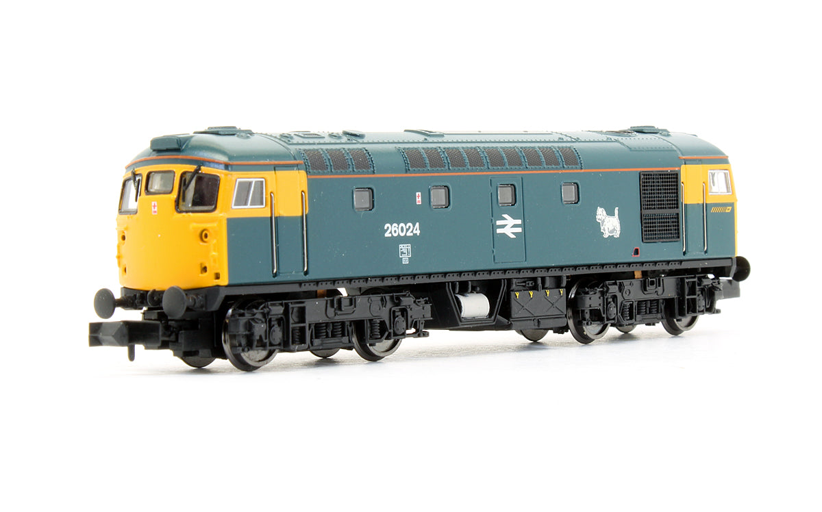 Pre-Owned Class 26024 BR Blue FYE Scottie Dog Diesel Locomotive