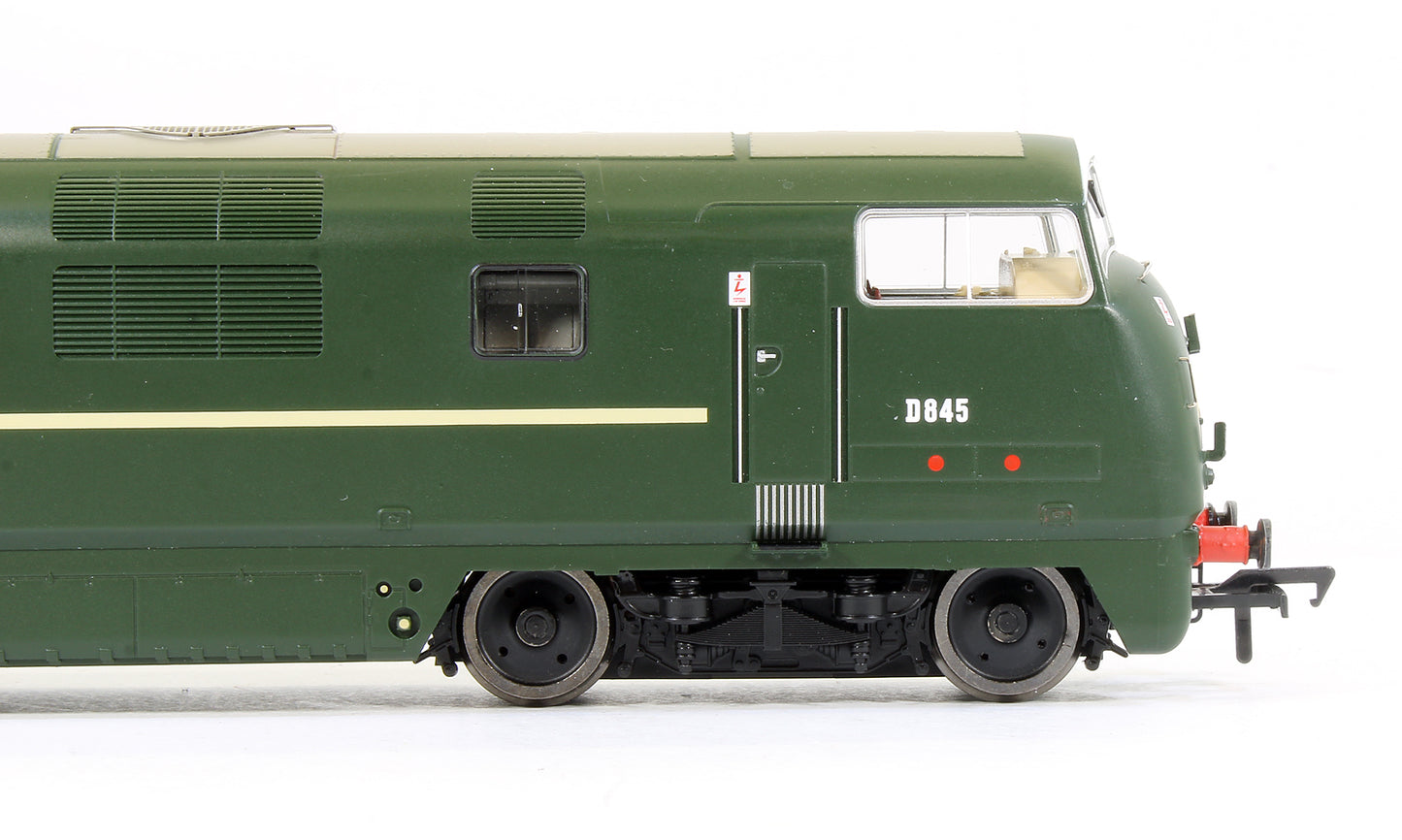 Pre-Owned Class 43 Warship D845 'Sprightly' BR Green Diesel Locomotive (Exclusive Edition) - DCC Fitted