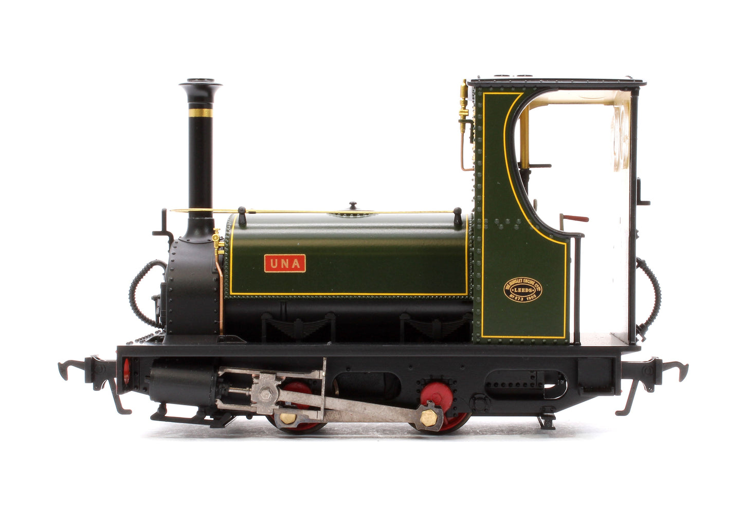 Pre-Owned Quarry Hunslet 0-4-0ST 'Una' Lined Green Steam Locomotive - DCC Sound