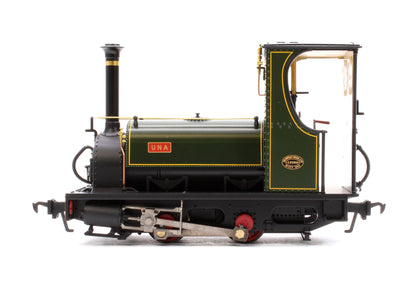 Pre-Owned Quarry Hunslet 0-4-0ST 'Una' Lined Green Steam Locomotive - DCC Sound