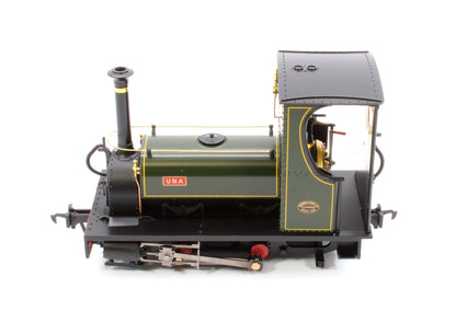 71-028 Pre-Owned Quarry Hunslet 0-4-0ST 'Una' Lined Green Steam Locomotive