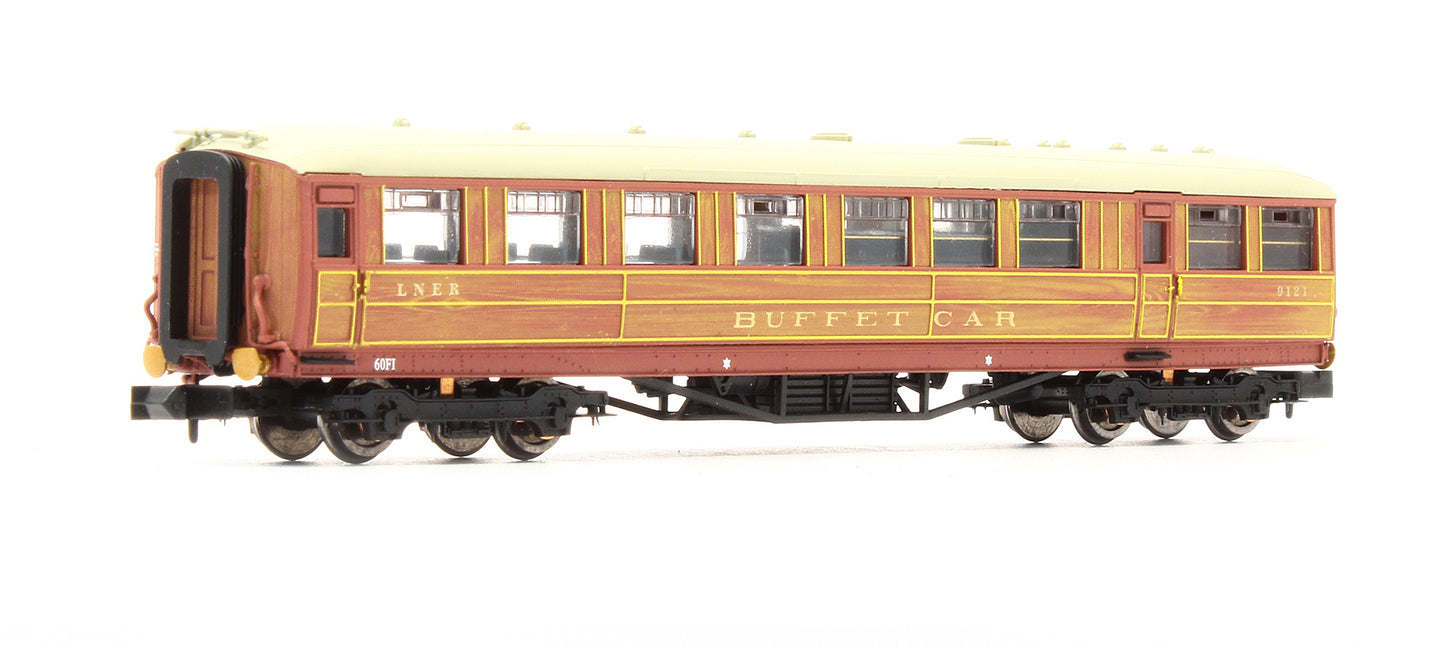 Pre-Owned Gresley Coach LNER Teak Buffet No.9121