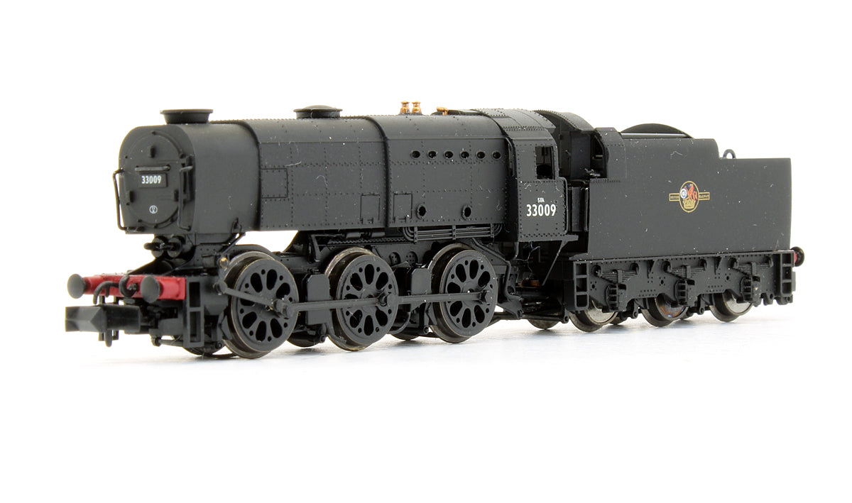 Pre-Owned BR Black Q1 No.33009 Late Crest Steam Locomotive - DCC Fitted