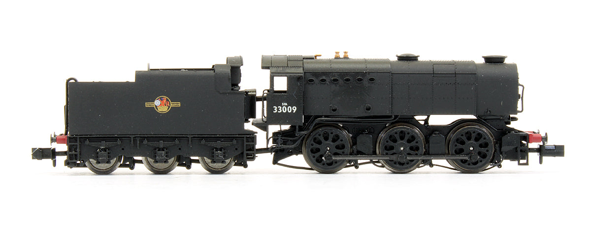 Pre-Owned BR Black Q1 No.33009 Late Crest Steam Locomotive - DCC Fitted
