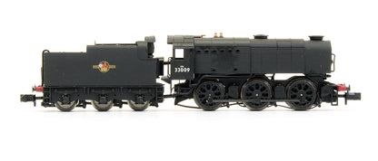 Pre-Owned BR Black Q1 No.33009 Late Crest Steam Locomotive - DCC Fitted