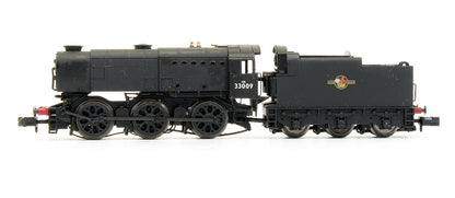 Pre-Owned BR Black Q1 No.33009 Late Crest Steam Locomotive