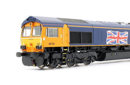 Pre-Owned H4-66-023 Class 66705 GBRf Original Livery With Union Jack 'Golden Jubilee' Diesel Locomotive