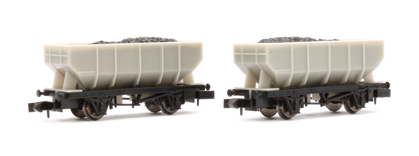 21t Hopper Plain Grey Wagon Set (4)