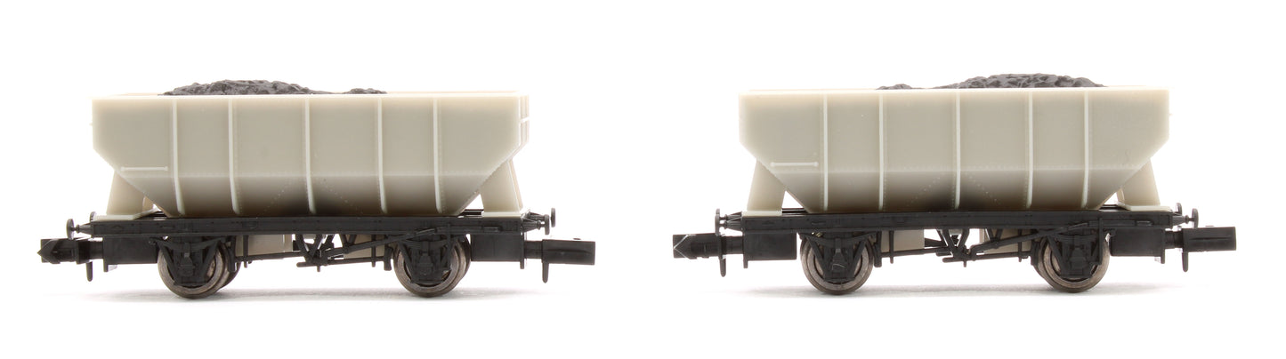 21t Hopper Plain Grey Wagon Set (4)