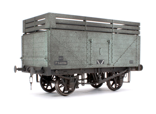 Pre-Owned Kit Built 7 Plank 13T Wagon with 3 Coke Rails No.P242136 - Weathered