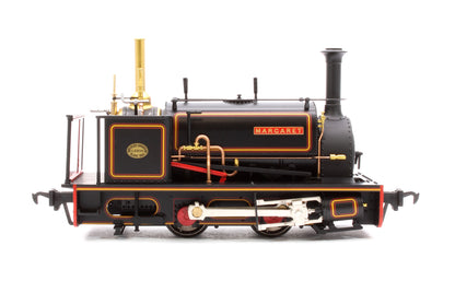 Quarry Hunslet 0-4-0ST 'Margaret' Penrhyn Quarry Lined Black (Early) Steam Locomotive - DCC Sound