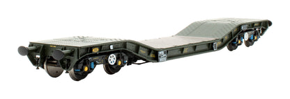 Pre-Owned H4-WW-022 MOD 1970s Green Warwell Wagon 50T Military Flat Wagon