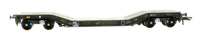 Pre-Owned H4-WW-022 MOD 1970s Green Warwell Wagon 50T Military Flat Wagon